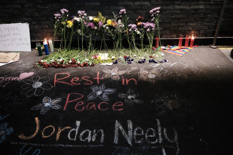 A memorial for Jordan Neely continues to grow outside of the Broadway-Lafayette subway station where he died after a violent encounter with another subway passenger on May 06, 2023 in New York City. According to police and witness accounts, Neely, who was 30 years old and residing in a shelter, died after being placed in a chokehold by 24-year-old Daniel Penny on a subway train in New York City on Monday. Increasingly, activists are calling for Penny to be apprehended.