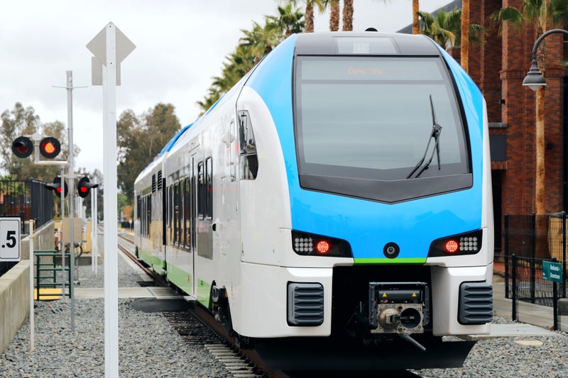 metrolink train at station