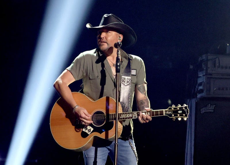 Jason Aldean performs onstage during the 58th Academy Of Country Music Awards at The Ford Center at The Star on May 11, 2023 in Frisco, Texas. 