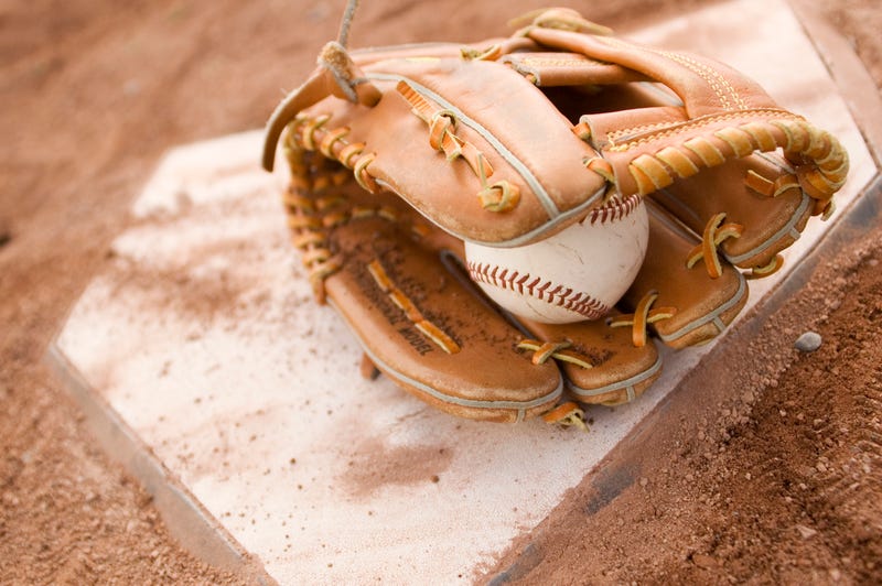 baseball inside baseball glove