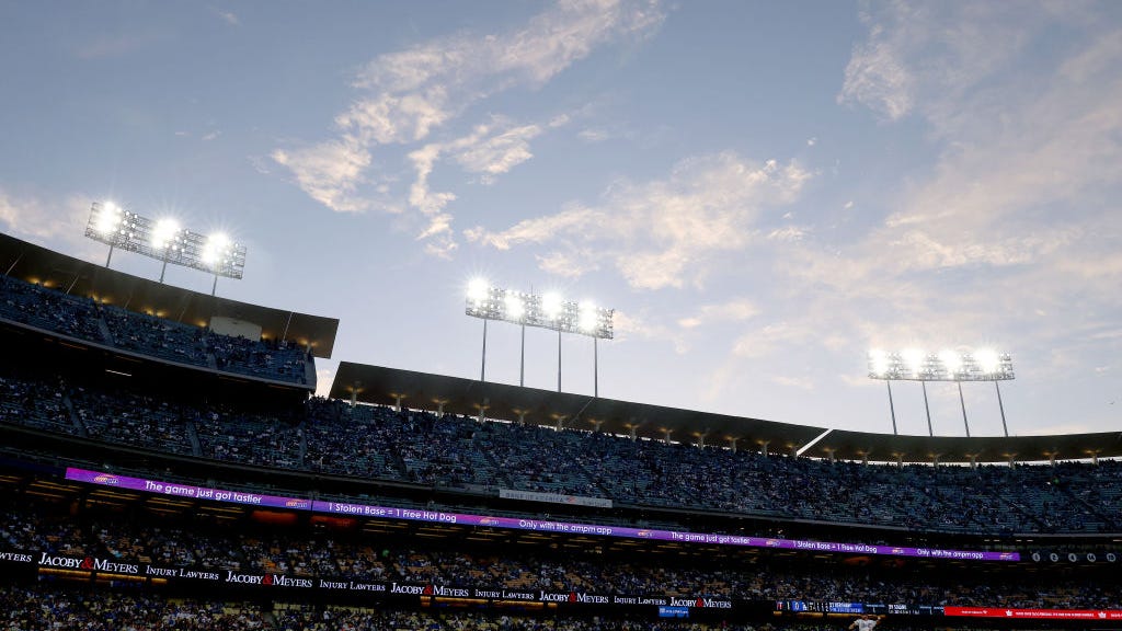 Dodger fan alleges guards used excessive force after he ran onto field