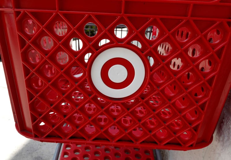 A Target department store shopping cart on May 17, 2023 in North Miami Beach, Florida.