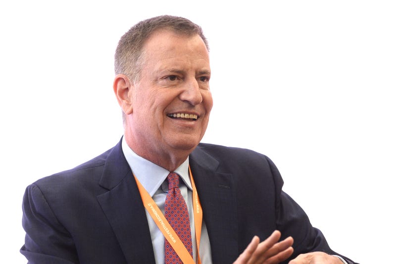 Bill De Blasio, former Mayor of New York attends the Trento Economy Festival 2023 on May 26, 2023 in Trento, Italy.
