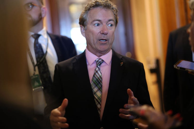 U.S. Sen. Rand Paul (R-KY) talks to reporters at the U.S. Capitol on June 1, 2023 in Washington, DC. 