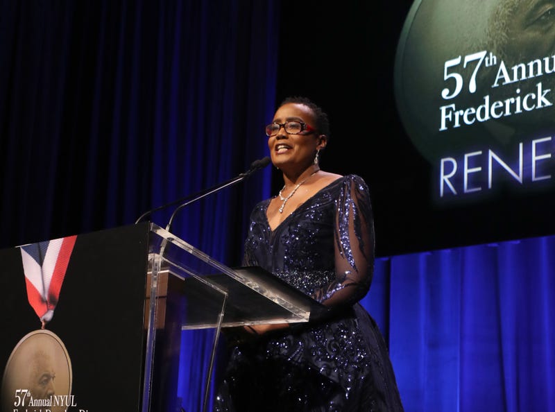 Arva Rice speaks on stage during The Annual Frederick Douglass Dinner Theme: RENEW on June 1, 2023