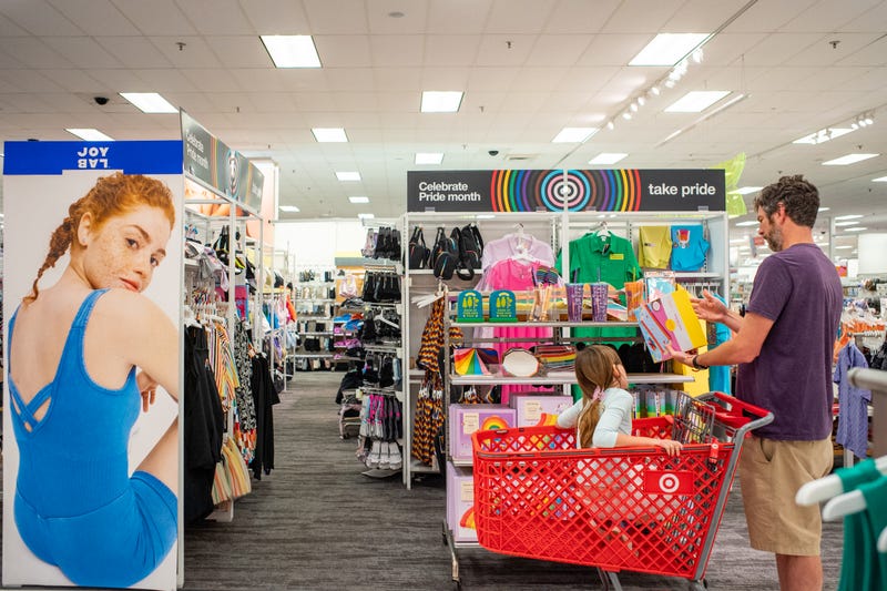 A customer browses Pride Month accessories at a Target store on June 6, 2023, in Austin, Texas.