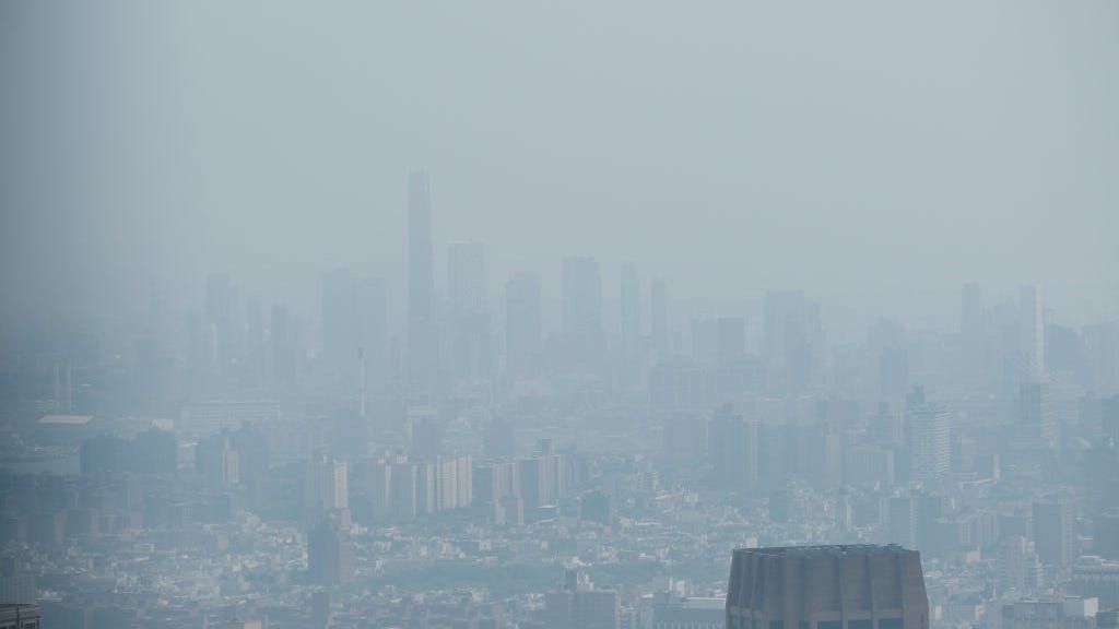 'Highly unusual': NYC is bathed in smoke from Canadian wildfires