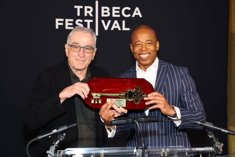 Actor Robert DeNiro speaks during the Tribeca Festival Opening Night Reception at Tribeca Grill on June 07, 2023 in New York City.