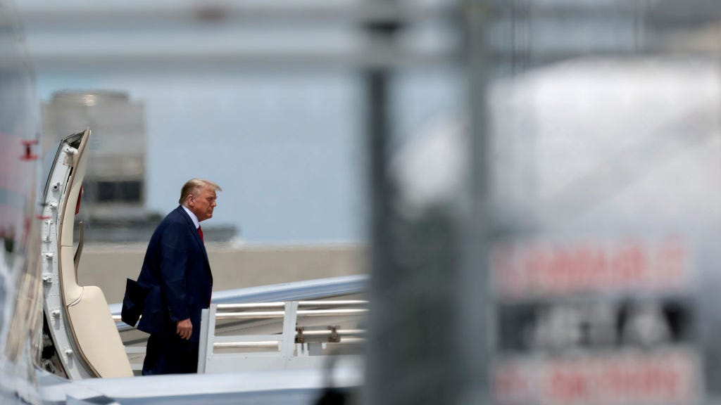 Former President Donald Trump turns himself in to authorities in Miami following federal indictment