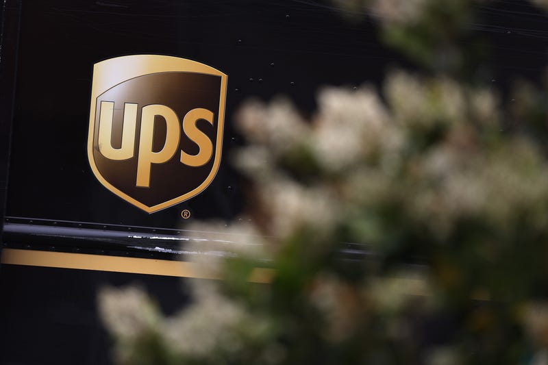 The UPS logo is displayed on a delivery truck on June 12, 2023 in San Francisco, California. 