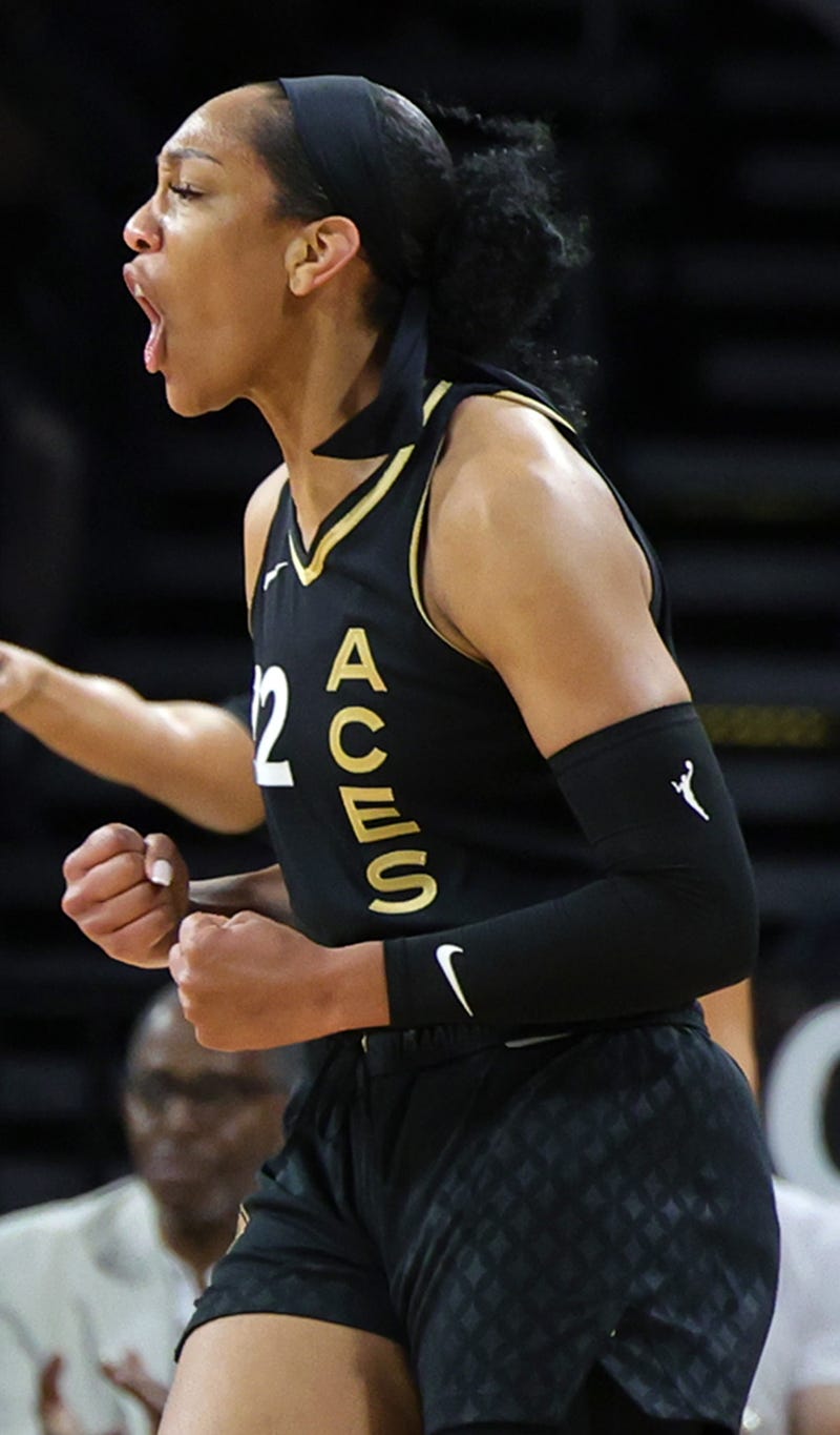 The Aces Aj'a Wilson averaged 23 points a game against the Dallas Wings this season. The Aces host the Wings in the WNBA Semifinals. Las Vegas has home-court advantage throughout the playoffs.throughout the playoffs