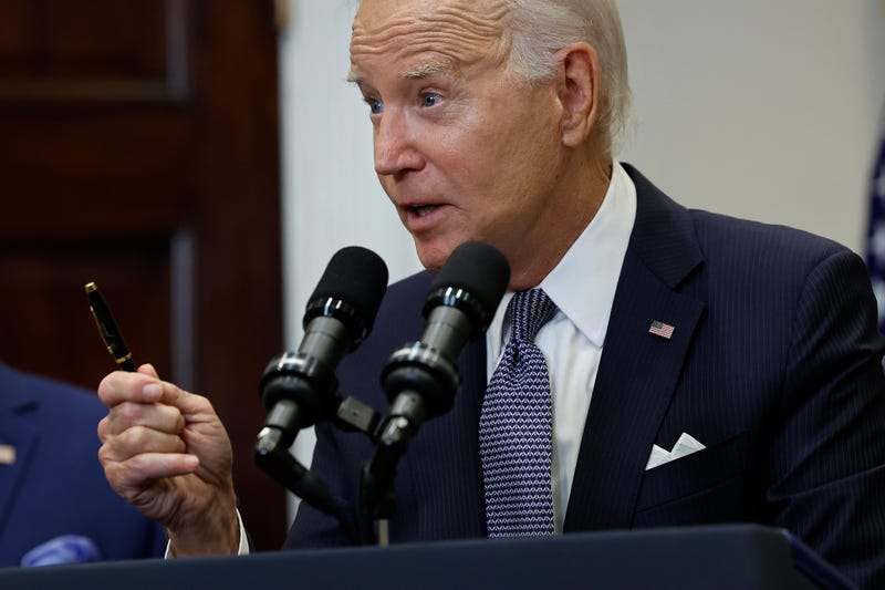 joe biden speaks at podium