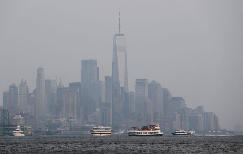 Wildfire smoke haze that has cropped up several times in the city since June returned on Tuesday