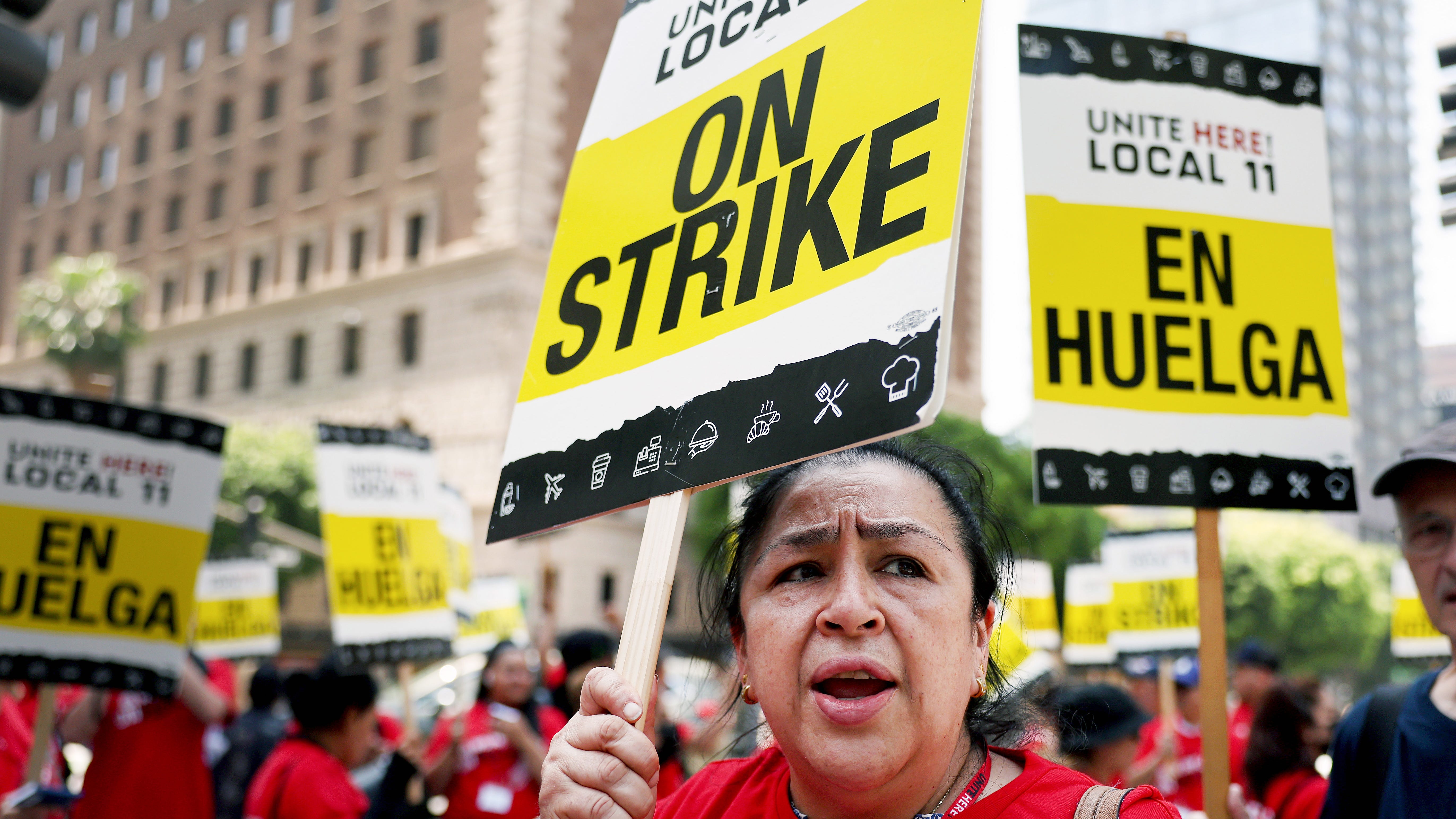 Beverly Hills sues striking hotel workers over noise complaints