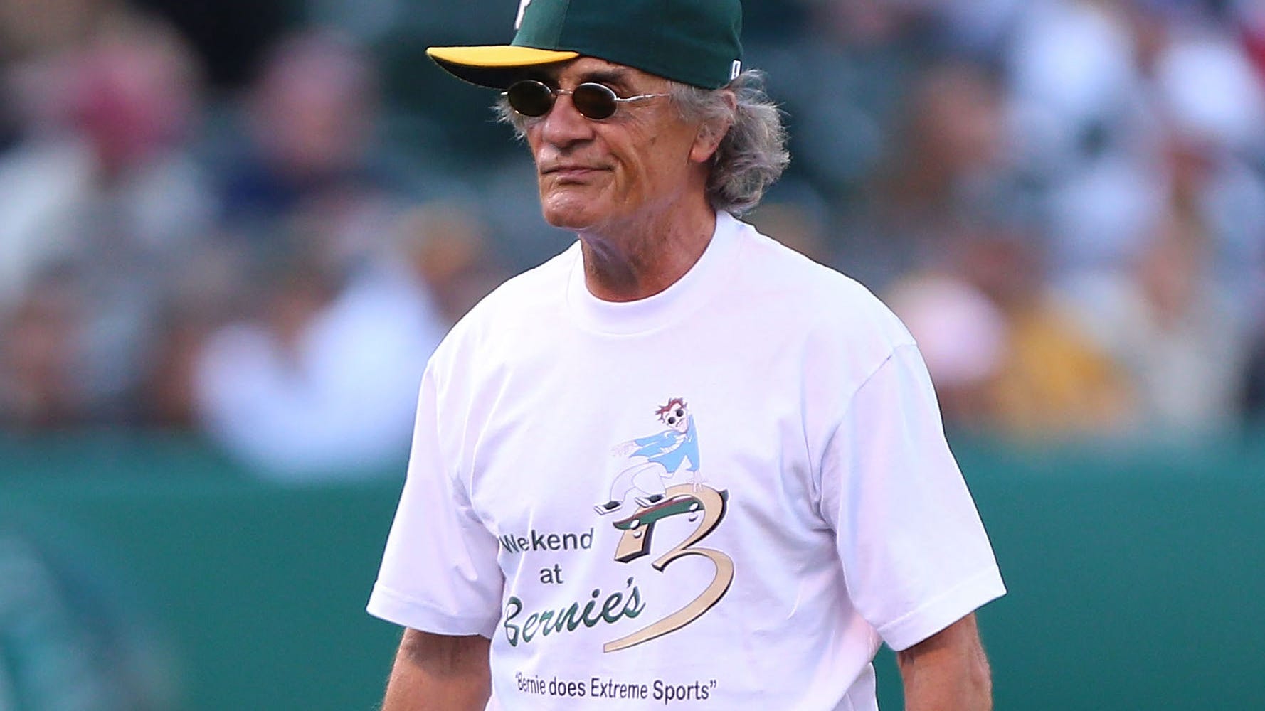 Hilarious "Weekend at Bernie's" Cardboard Cutout Spotted at MLB Game