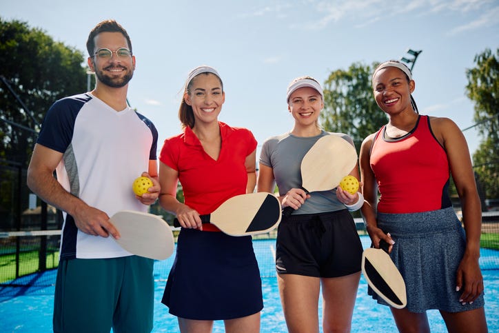 Pickleball happy hour