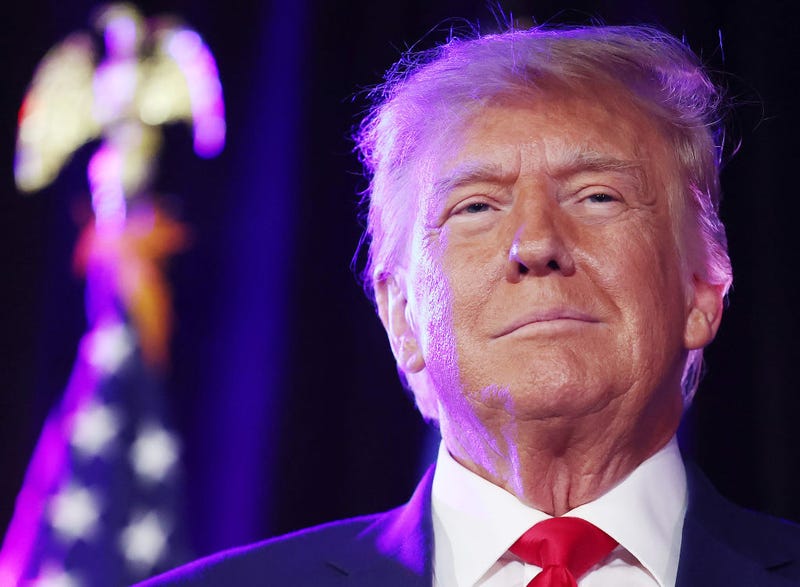 Former U.S. President and Republican presidential candidate Donald Trump prepares to deliver remarks at a Nevada Republican volunteer recruiting event at Fervent: A Calvary Chapel on July 8, 2023 in Las Vegas, Nevada.