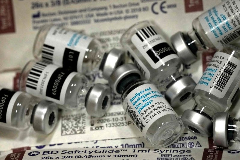 Smallpox and monkeypox (now, mpox) vaccines at a Galveston County Health District mobile health clinic on Sept. 3, 2022.