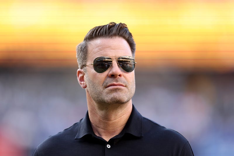  CEO Erik Greupner of the San Diego Padres looks on prior to a game against the Los Angeles Angels at PETCO Park