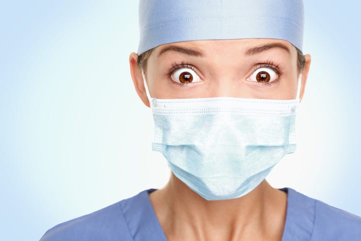 Shocked nurse