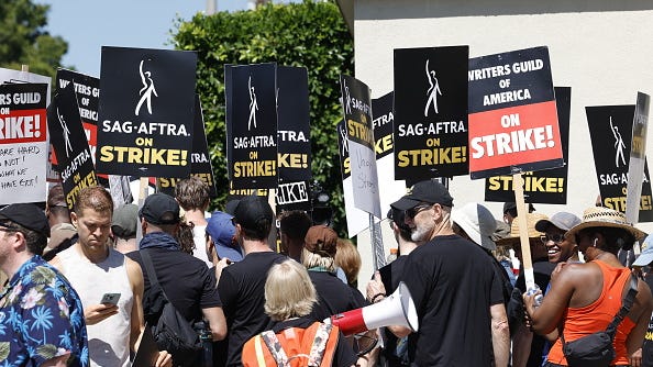 ‘We’re gonna get what we want’: Hollywood actors hit the picket line