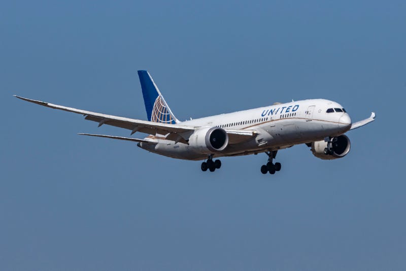 United Airlines Boeing 787 Dreamliner aircraft as seen on final approach flying and landing at Athens International Airport, the Greek capital arriving from Washington Dulles IAD in the United States of America as flight UA982. The modern and advanced wide body passenger airplane, Boeing 787-8 has the registration - tail number N26910 and is powered by 2x GE jet engines. United Airlines UA UAL is the third largest airline carrier in the world by fleet and routes, member of Star Alliance aviation group with headquarters in Willis Tower in Chicago, USA with the largest hub in Chicago-O'Hare ORD airport. Athens, Greece on July 2023 (Photo by)