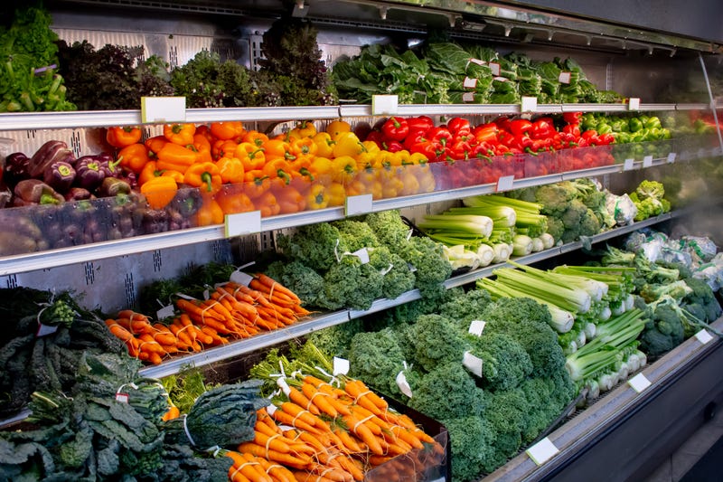 fresh produce at grocery store