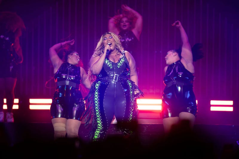 Lizzo performs at Qudos Bank Arena on July 23, 2023 in Sydney, Australia.