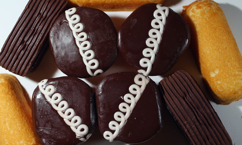 Hostess Brands Twinkies are shown along with Golden Cupcakes and Zingers