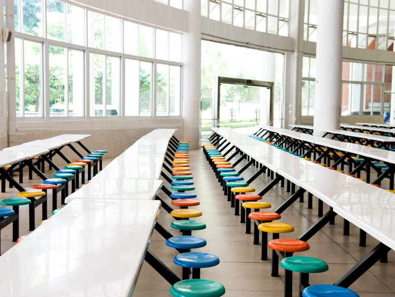 School cafeteria.