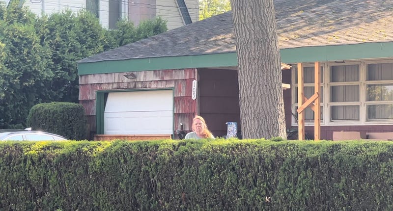 Asa Ellerup, wife of accused Gilgo Beach killer Rex Heuermann, at their home on First Avenue in Massapequa Park, Long Island, New York, on July 28, 2023.
