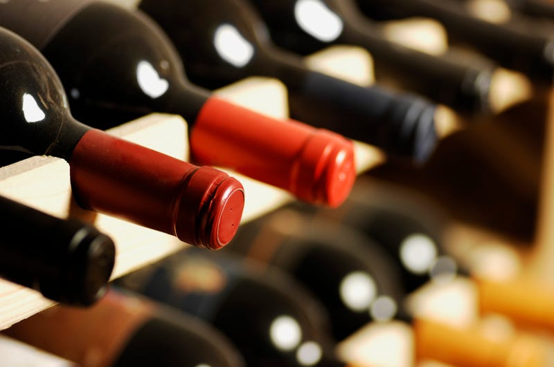 Bottles of wine. 