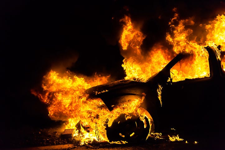 Car explosion