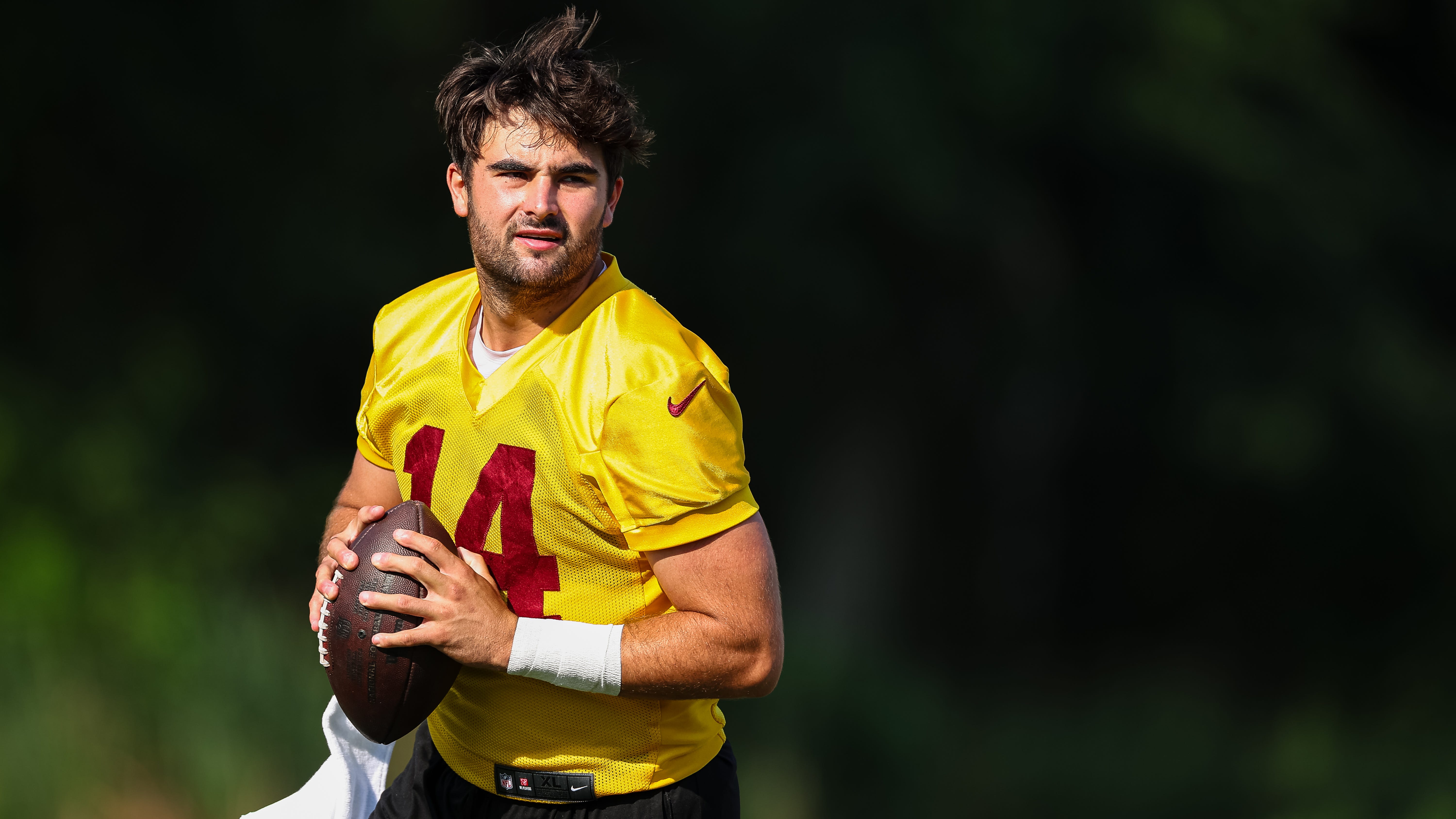 LISTEN: Sam Howell speaks after being named Commanders starting quarterback