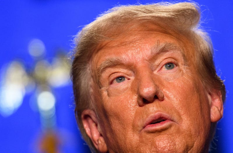 Former President Donald Trump speaks as the keynote speaker at the 56th Annual Silver Elephant Dinner hosted by the South Carolina Republican Party on August 5, 2023 in Columbia, South Carolina. President Trump was introduced by South Carolina's Governor Henry McMaster. (Photo by Melissa Sue Gerrits/Getty Images)