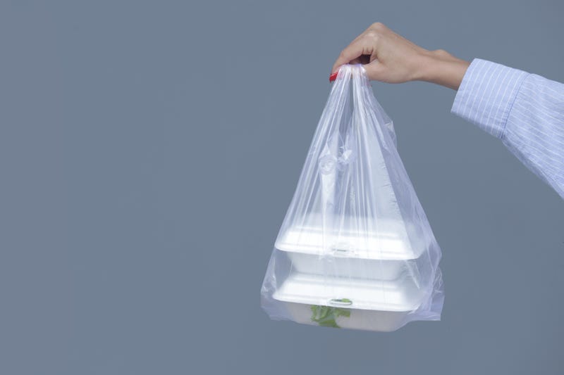 Takeout bag of food