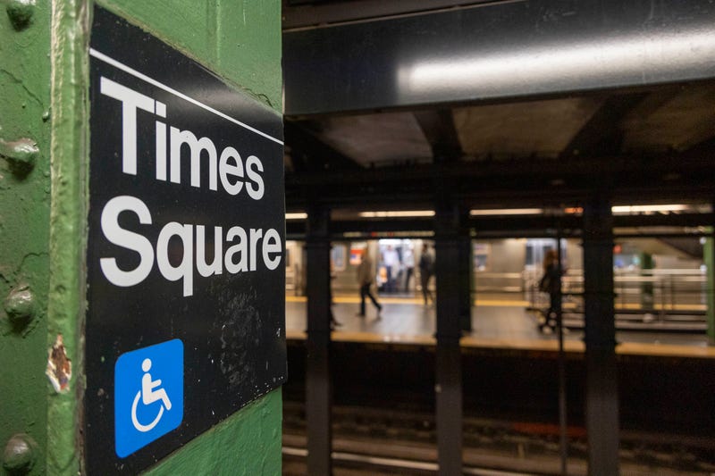 A man was slashed on a 1 train platform at the Time Square station early Monday morning, police said