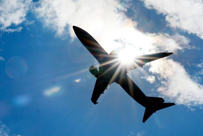 A passenger jet takes off from Ronald Reagan Washington National Airport on August 08, 2023 in Arlington, Virginia. 