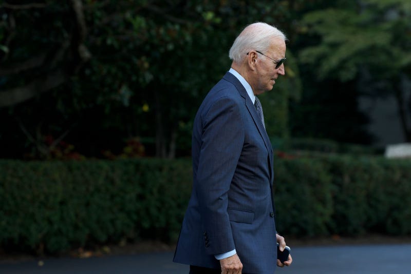 President Joe Biden walks to Marine One on the South Lawn of the White House on August 11, 2023 in Washington, DC. President Biden is spending the weekend in Rehoboth, Delaware. (Photo by Anna Moneymaker/Getty Images)