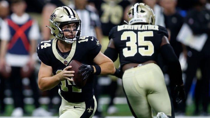 Jake Haener's Saints debut had a tough start, but clutch finish tells the story