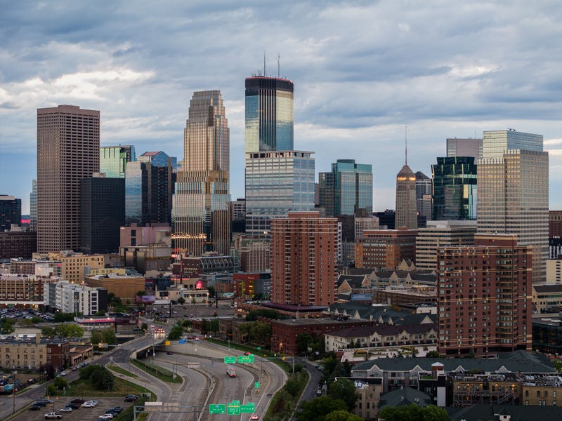 Minneapolis city skyline.