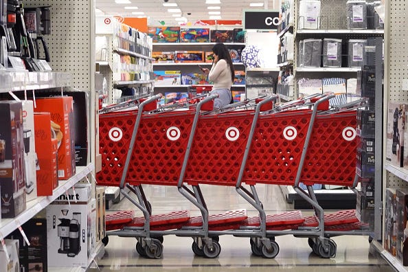 shopping at Target