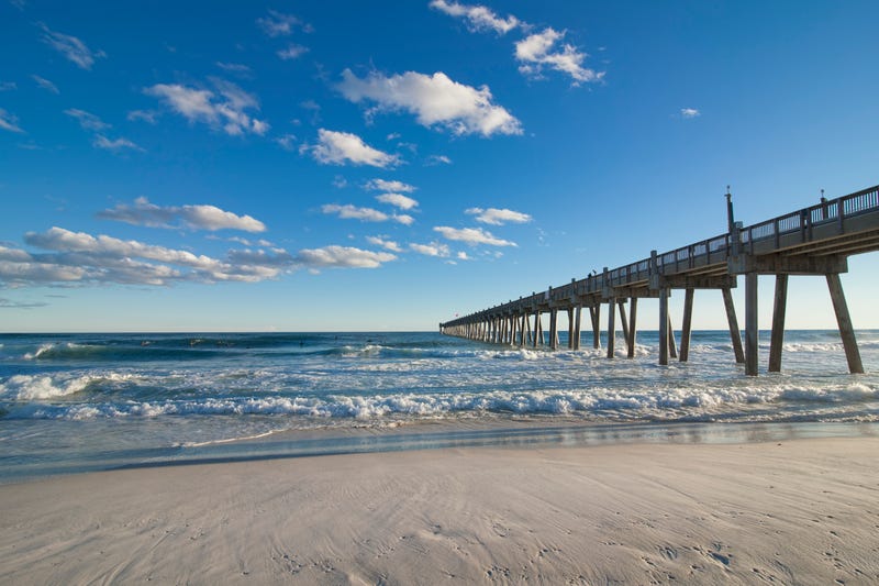 Pier on the beach in Florida