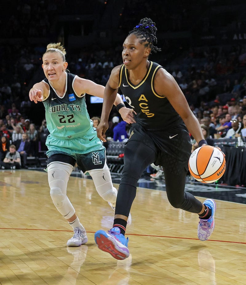The Aces and Liberty wage battle in Las Vegas in the WNBA Finals beginning Sunday at 12 noon at Michelob Ultra Arena.