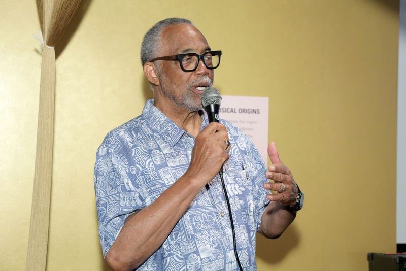 Councilman Curren Price speaks at CD9 Back to School Day at the GRAMMY Museum at The GRAMMY Museum on August 19, 2023 in Los Angeles, California.
