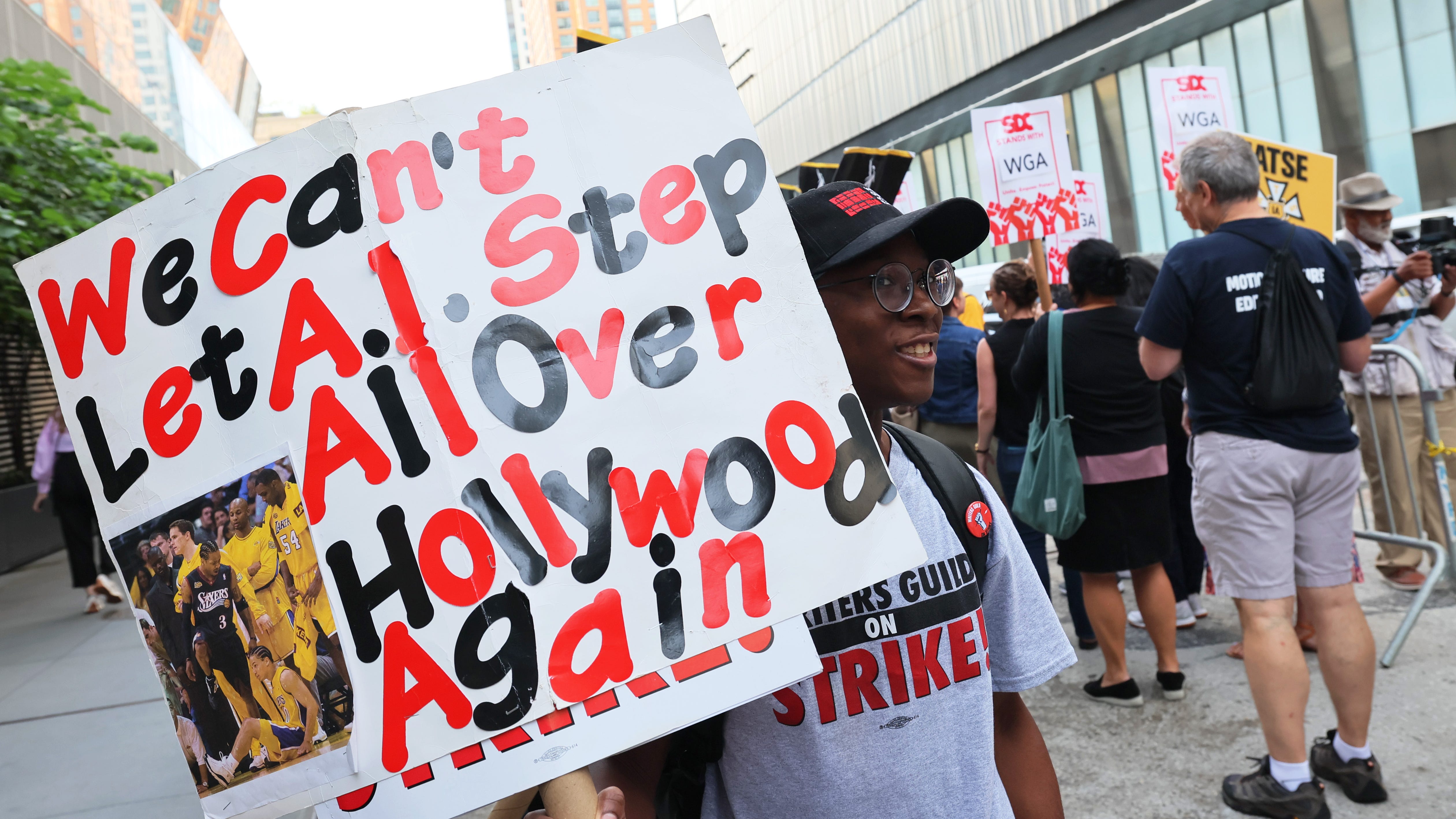 Nurses join striking writers and actors in fight against AI