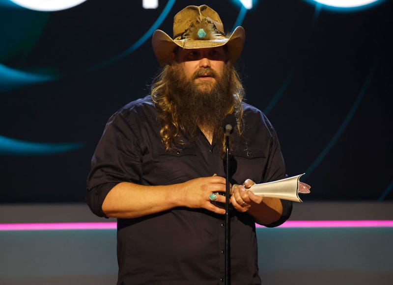 Chris Stapleton accepts the ACM Triple Crown Award