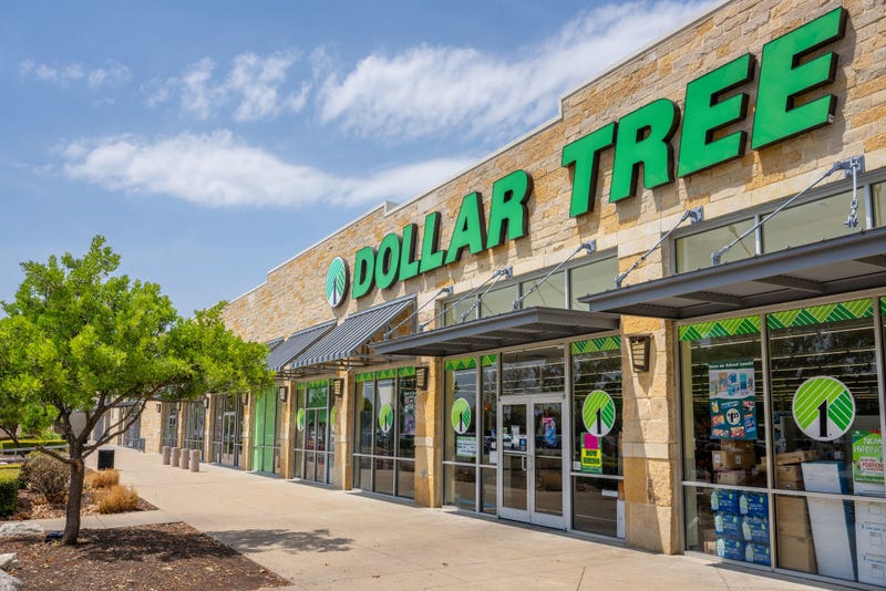 A Dollar Tree convenient store is seen on August 24, 2023 in Austin, Texas. Dollar Tree surpassed Wall Street's fiscal second-quarter earnings, but dropped in shares as the company has reported that consumers are spending mostly on food an household essentials. (Photo by Brandon Bell/Getty Images)