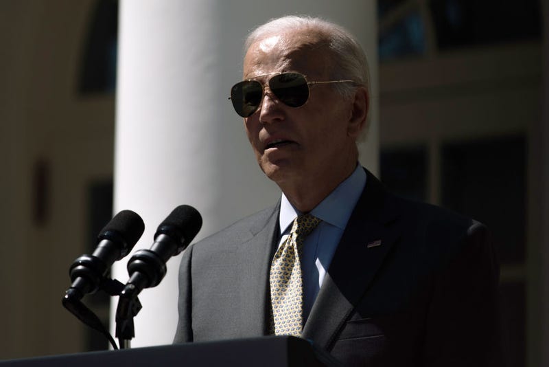 U.S. President Joe Biden speaks about the August U.S. Jobs and Employment report in the Rose Garden at the White House on September 1, 2023 in Washington, DC. The U.S. added 187,000 jobs in August.