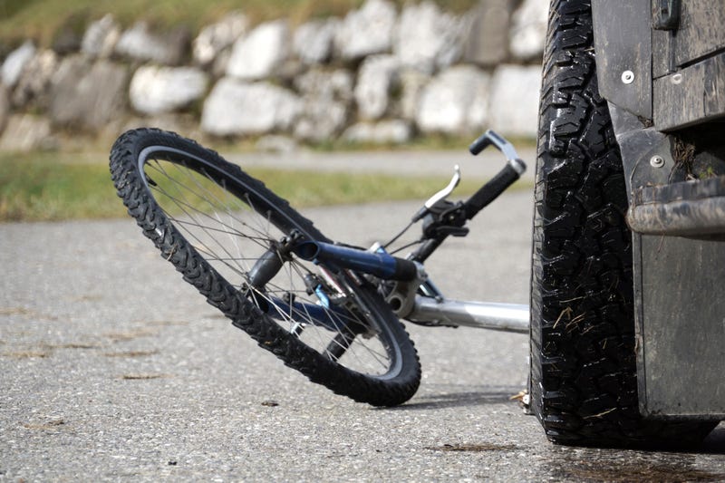 One man is dead after he was hit by a truck while riding his bicycle along 8 Mile Road in Washtenaw County on Monday afternoon, authorities said.